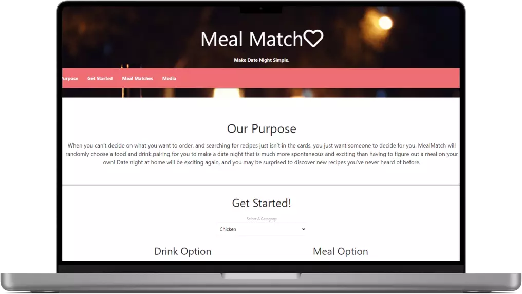 cover of the project MealMatch