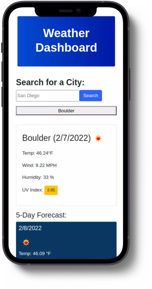 cover of the project Weather Today