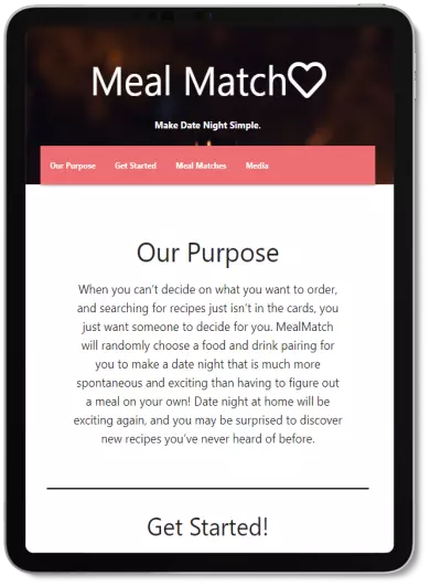 cover of the project MealMatch