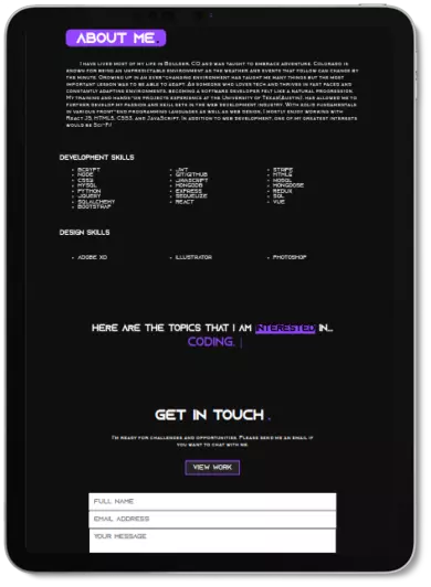 cover of the project Portfolio
